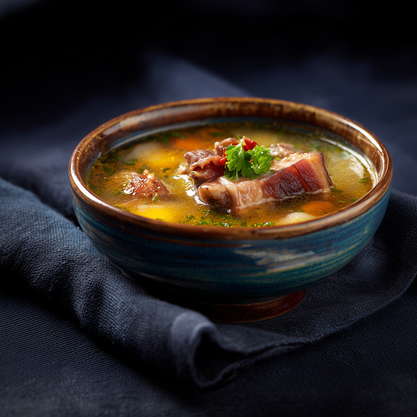 Borș de coastă afumată