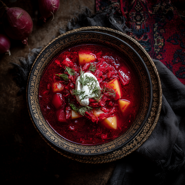 Borș de sfeclă cu cartofi