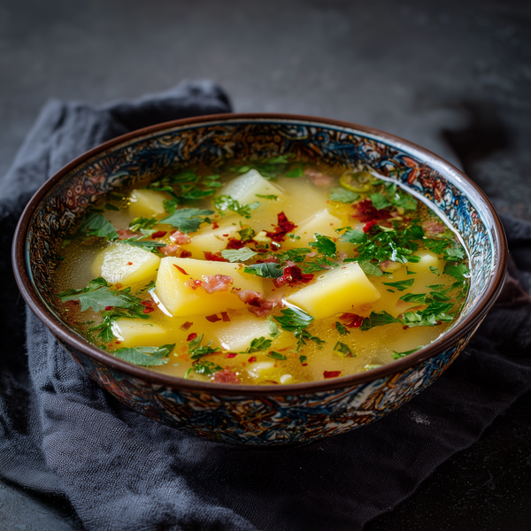 Ciorbă de cartofi cu zeamă de varză