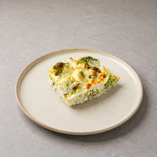 Gratin de broccoli cu feta