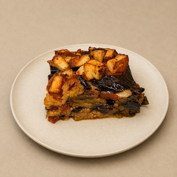 Musaca de legume cu halloumi