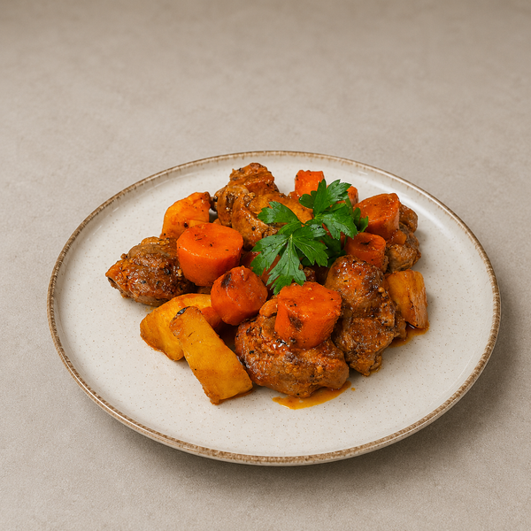 Mușchiuleț de porc cu legume