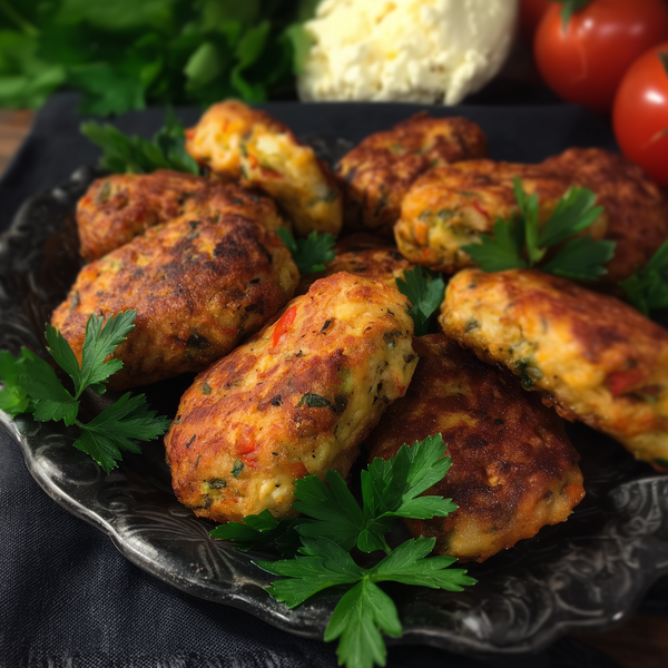Pârjoale de legume cu usturoi