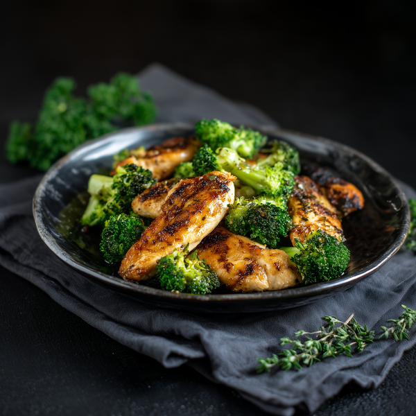 Piept de pui cu broccoli sote