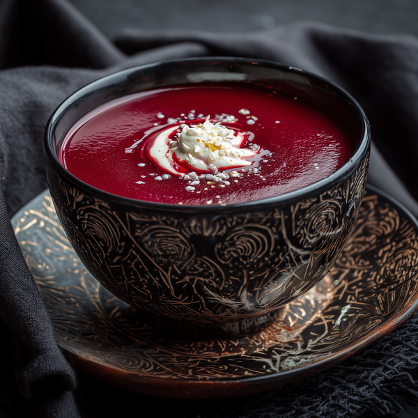 Supă cremă de sfeclă cu ghimbir