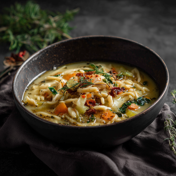 Supă de post cu legume și găluște