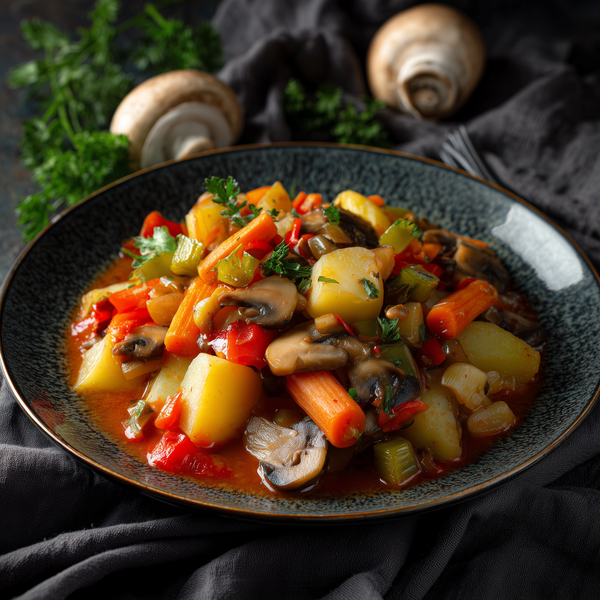Tocană de legume cu ciuperci